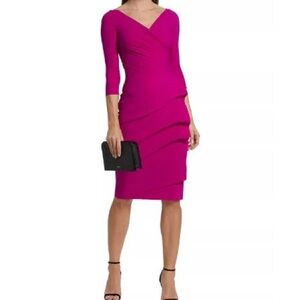 Chiara Boni La Petite Robe Women’s Raspberry Florien Wrap Dress Size US 12